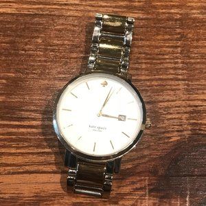 KATE SPADE Classic Gramercy Grand Silver and Yellow Gold Watch